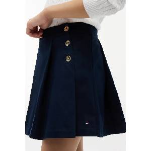 Tommy Hilfiger разкроена пола с памук (KG0KG09436.9BY2)