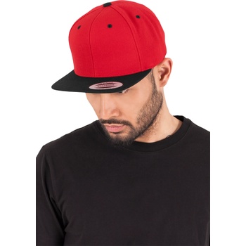 Urban Classics Шапка с козирка в червено Classic Snapback 2-Tone UB-6089MT-00200 - Червен, размер one size