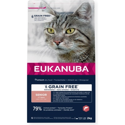 Eukanuba Senior Grain Free bohaté na lososa 2 kg