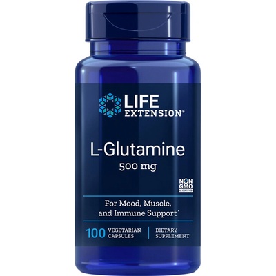 Life Extension L-Глутамин 500 mg 100 V капсули | Life Extension (00345 LE)