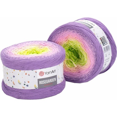 Yarn Art Rose Garden 312 Violet Green Pletacia priadza
