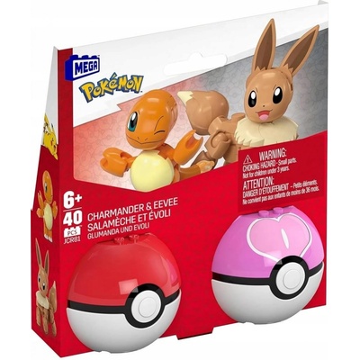 Mega Construx Pokémon Charmander & Eevee 40 ks – Zboží Dáma