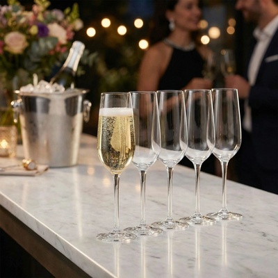 Bormioli Rocco Sklenice na šampaňské INVENTA FLUTE 6 x 215 ml – Zbozi.Blesk.cz