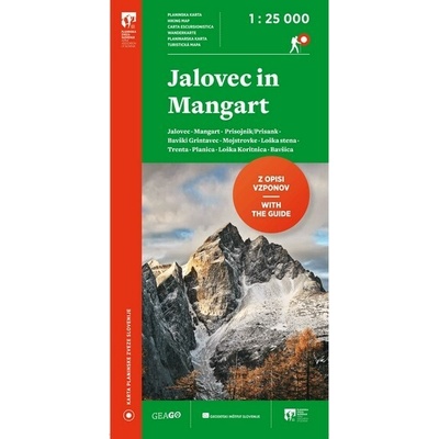 Jalovec a Mangart - turistická mapa