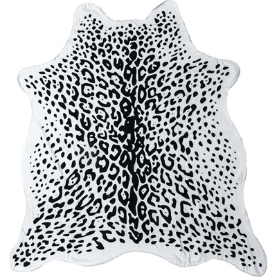 Textilomanie Osuška LEOPARD čiernobiela 146 x 150 cm