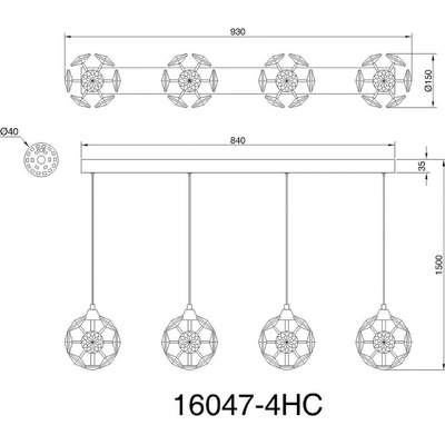 Globo 16047-4HC