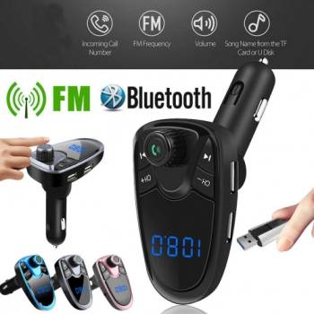 M1 CAR FM трансмитер, 2xUSB, Bluetooth, Hands Free, Micro SD, 1.3 " LCD