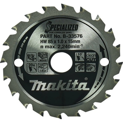 Makita Pílový kotúč 85x15mm 20z B-33576