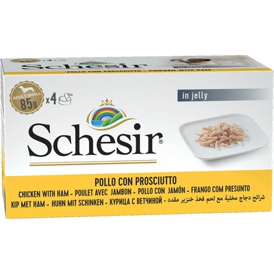 Schesir Adult Chicken with ham in jelly 4 x 85 g