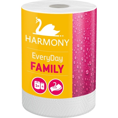 Harmony Family Everyday papírové útěrky 2vrstvé 44 m 1 role – Zboží Dáma