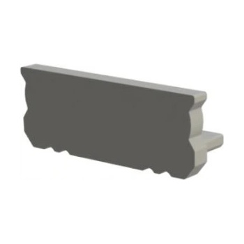 Berge Krytka koncová pro profil OXI-D šedá bez otvoru AL12-GLS1-AS-EC