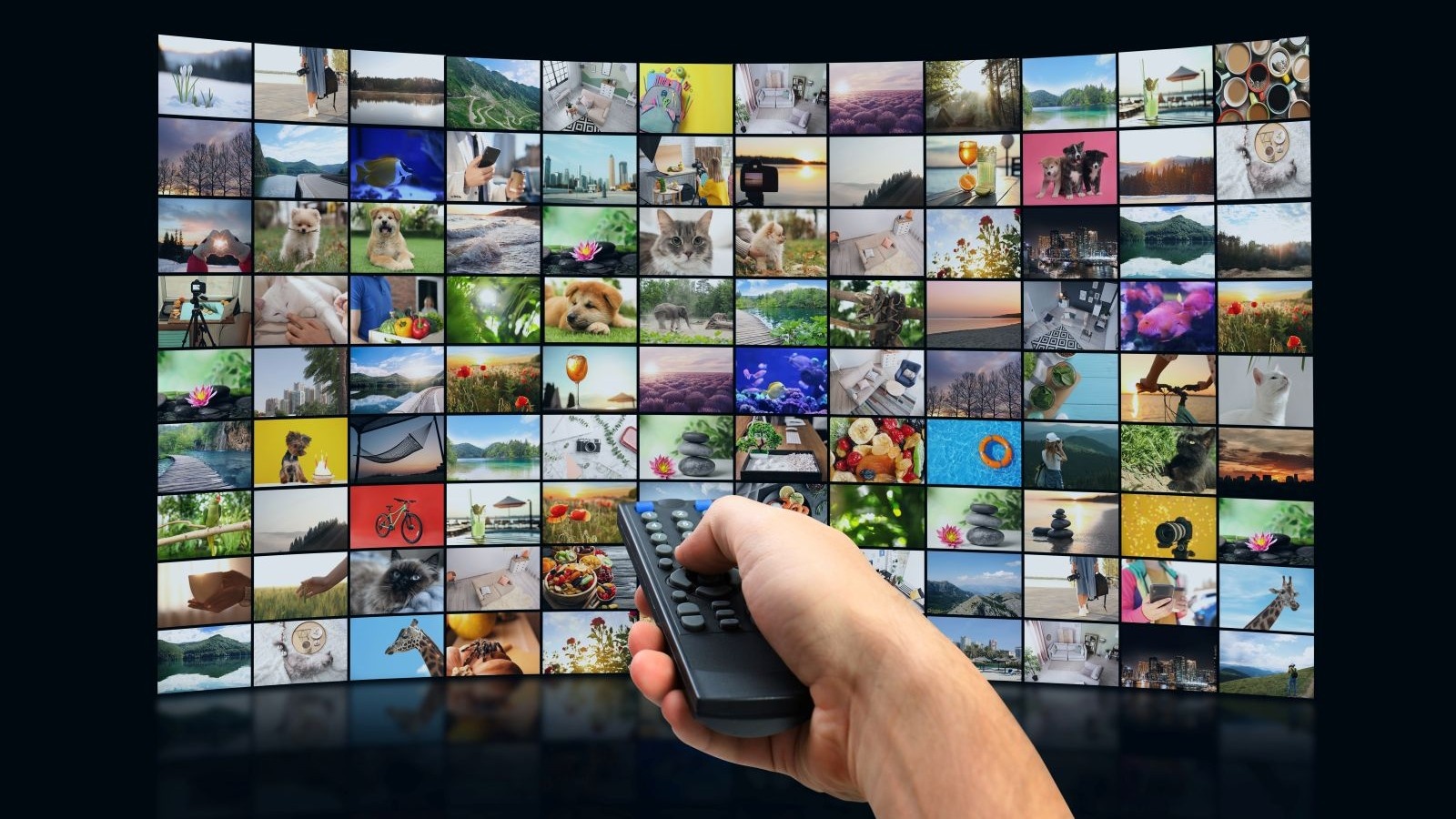 Programválasztás okostévén távirányítóval
