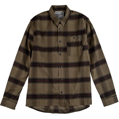 Troy Lee Designs grind flannel plaid dark pine