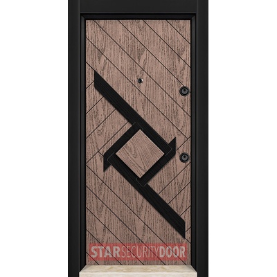 Starsteeldoor Блиндирана врата Outdoor - MFS 2117 черно меше с термомост (цена без монтаж)
