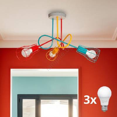 Полилей за повърхностен монтаж OXFORD 3xE27/15W/230V (HE1023)