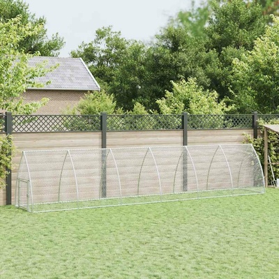 vidaXL Klec pro kuřata 600 × 105 × 120 cm pozinkovaná ocel stříbrná 9799.172554