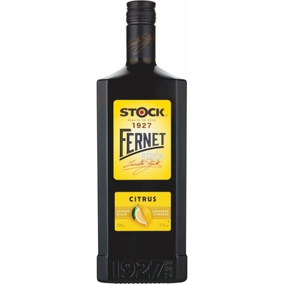 Fernet Stock Citrus 27% 1 l (čistá fľaša)