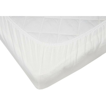 Eko Водоустойчива каучукова калъфка за завивка - памук Jersey - 120x60 cm (P-01-M-WHITE)