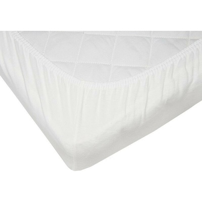 Eko Водоустойчива каучукова калъфка за завивка - памук Jersey - 120x60 cm (P-01-M-WHITE)