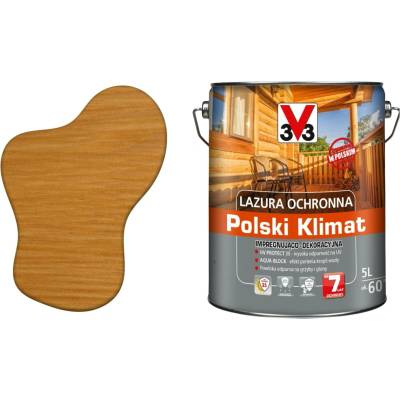 Lazura V33 Polský Klima 7 let 5 L impregnační borovice skandinávská saténová