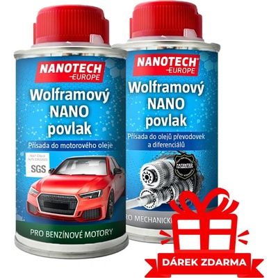 Nanotech-Europe SADA - pro BENZÍNOVÉ motory s MECHANICKOU převodovkou 140 ml + 40 ml