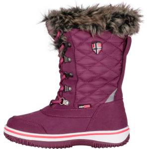 Trollkids Детски зимни ботуши Trollkids Girl's Holmenkollen Snow Boots XT Winter boots - Deep Ruby / Frozen Berry / Pink Salmon - размер 31 (EU) (702-4702-0414)