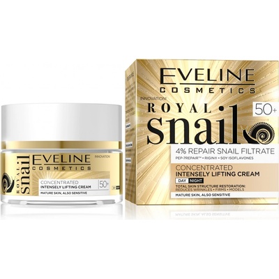 Eveline Cosmetics Royal Snail denný a nočný liftingový krém 50+ 50 ml