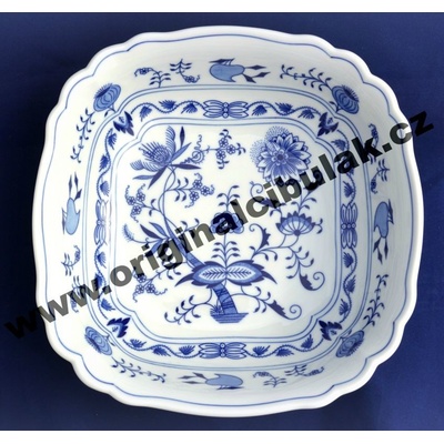 porcelán Dubí Cibulák mísa salátová čtyřhranná italská 10065 26 cm