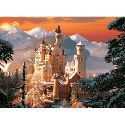 SMT Creatoys Diamantový obrázek Neuschwanstein v zimě 40 x 30 cm s doplňky v blistru 7 x 33 x 3 cm