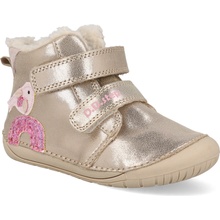 D.D. Step W070-52624A detské Zimné Barefoot Topánky Bird Cream