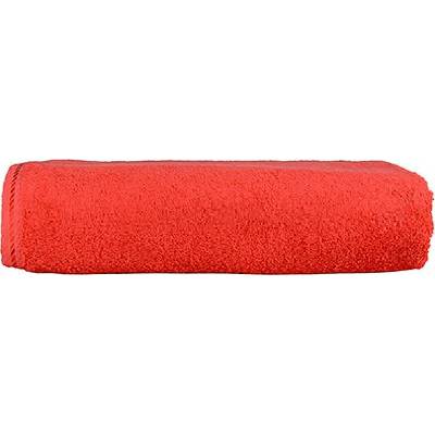 A&R Velká plážová osuška ze 100% bavlny 500 g/m červená ohnivá 100 x 180 cm