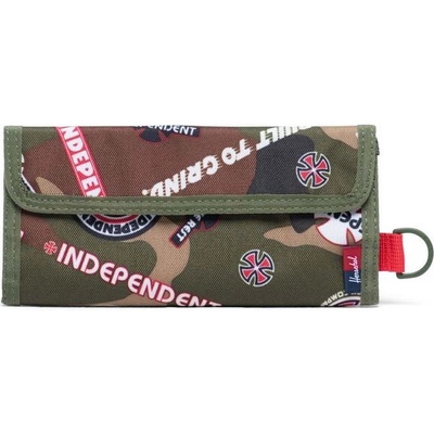 HERSCHEL peňaženka Independent Smith Woodland Camo Multi Independent Logo Cypress 03028