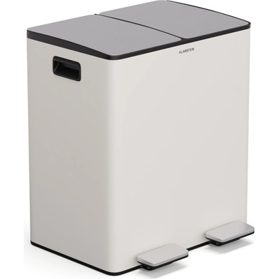 Klarstein EcoVista Soft-Close kôš s kompostérom 40 + 3 l KG28-40L-crem