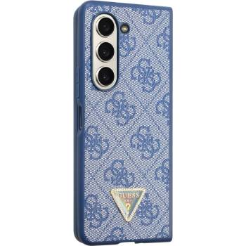 GUESS Гръб Guess за Samsung Galaxy Z Fold 5, 4G PU Leather Triangle Case, Син (3666339174095)