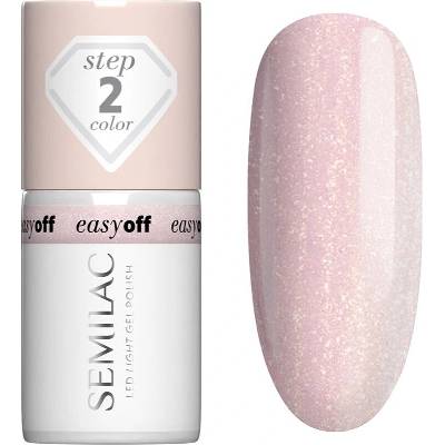 Semilac Easy Off Step 2 gelový lak na nehty s použitím UV/LED lampy odstín Glazed Milk 7 ml