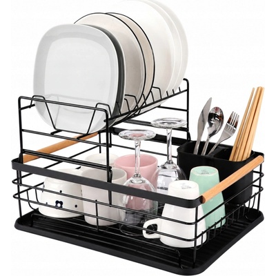 Brunbeste Dvouúrovňový odkapávač NÁDOBÍ 41 X 30 X 27,5 CM BRUNBESTE BB-2334