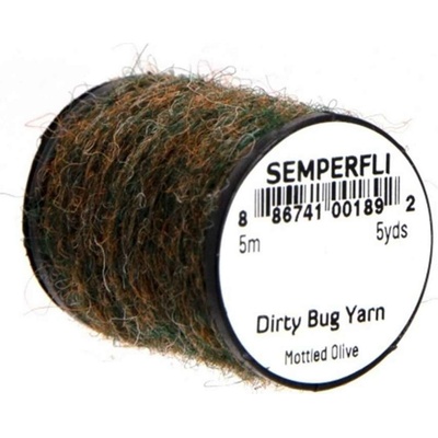 Semperfli Dubbingová Příze Dirty Bug Yarn Mottled Olive