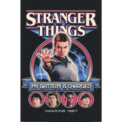 Pyramid International Plagát Stranger Things - My Battery Is Charged