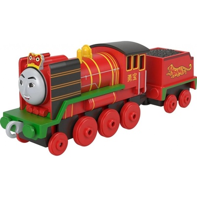 Mattel Tomáš a priatelia Ťahacia kovová mašinka s vagónom Yong Bao