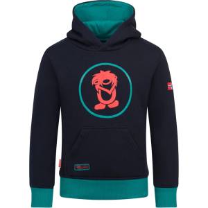 TROLLKIDS Детски суичър Trollkids Kid's Troll Sweater Hoodie - Black / Dark Cyan - размер 140 (EU) (704-2046-3117)