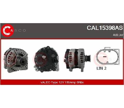 Alternátor CASCO CAL15398AS