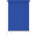 vidaXL Външна ролетна щора, 105(Ш)x140(В) см, синя, HDPE (312837)