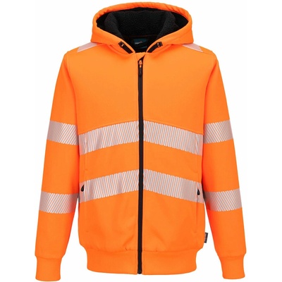 Portwest PW321 Hi-Vis zimná reflexná mikina so zipsom žltá