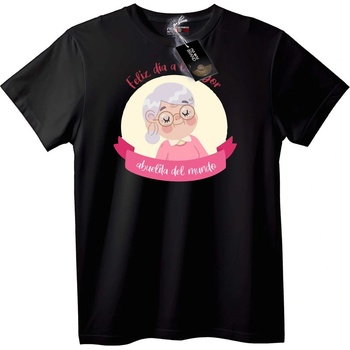 NOONEBRAND Тениска Баба на света - L, White