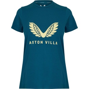 Castore Тениска Castore Women's Aston Villa Short Sleeve Licensed T-Shirt - Deep Dive