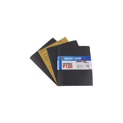 Brusný papier 230x280mm P120 10ks Waterproof