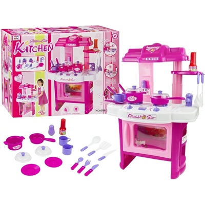 LEAN TOYS Kuchynka s rúrou pre malú gazdinku