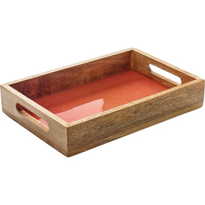 Zassenhaus BRUSH CORAL Servírovací podnos 30,5x20x5,5 cm mangové dřevo