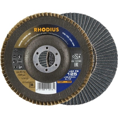 RHODIUS Lamelový brusný kotouč LSZ FB 125 x 22,23 TOPline 211332
