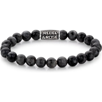 REBEL & ROSE náramok Grey Seduction Vintage RR-80097-V